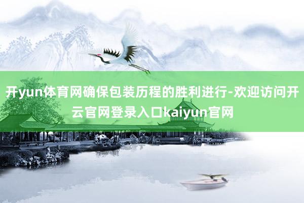 开yun体育网确保包装历程的胜利进行-欢迎访问开云官网登录入口kaiyun官网